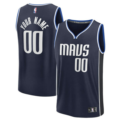 Dallas Mavericks Fast Break Custom Jersey sale - Statement Editi- Navy | Fanatics outlet