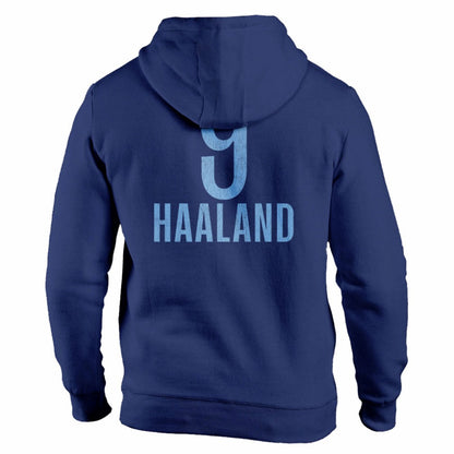 Erling Haaland Manchester City 1863FC Player Fleece Pullover Hoodie - Navy on sale