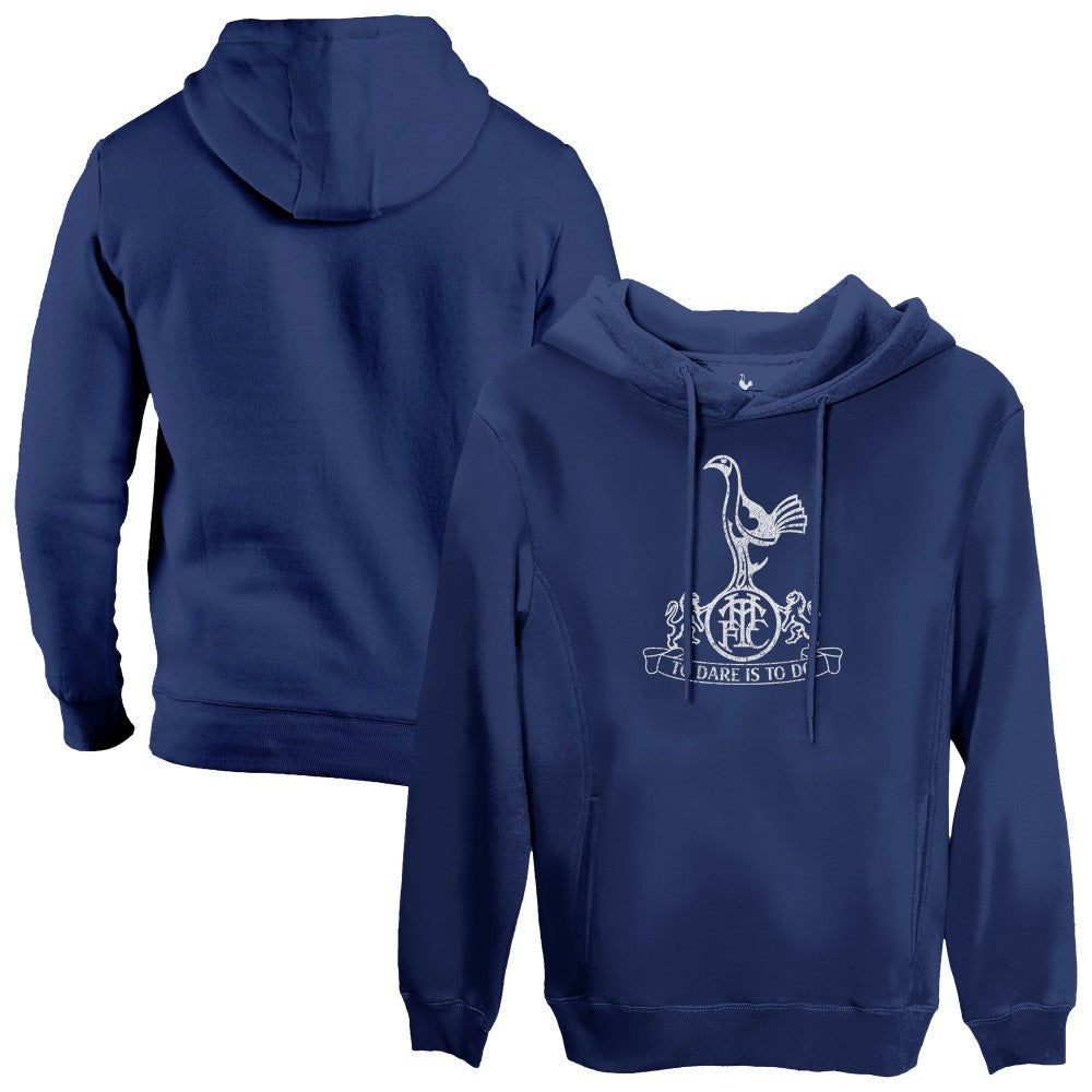 Tottenham Hotspur 1863FC Mono Badge Fleece Pullover Hoodie - Navy on sale