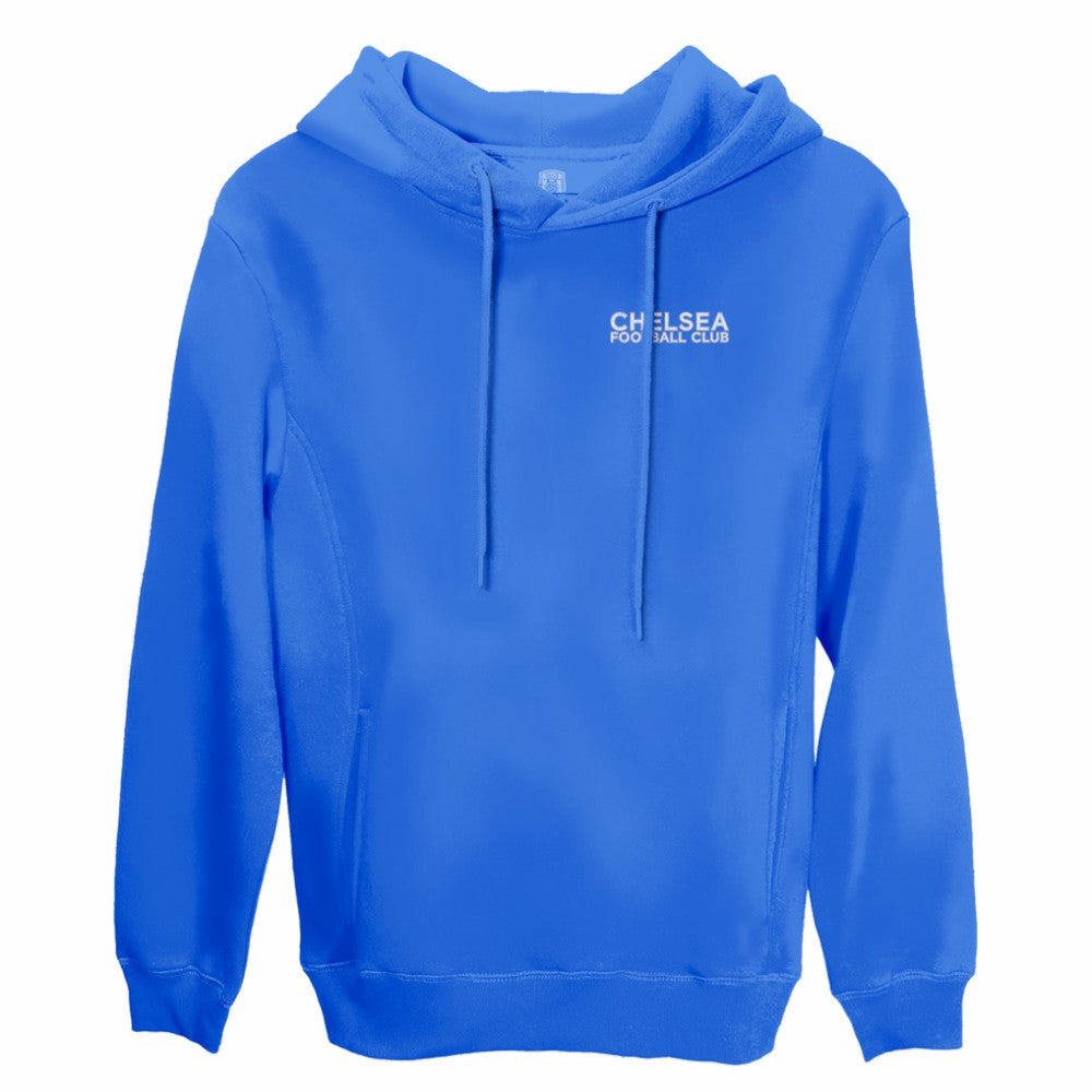 Chelsea 1863FC Wordmark Fleece Pullover Hoodie - Blue outlet