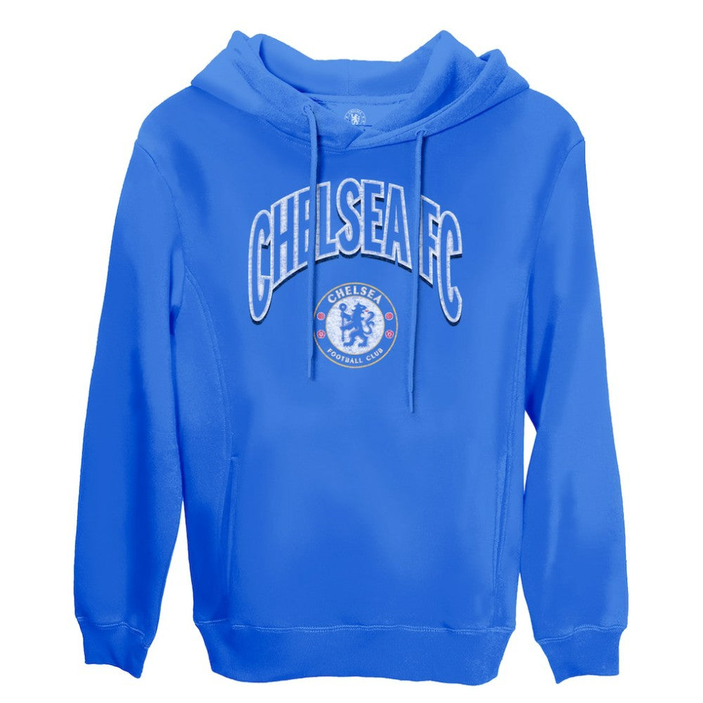 Chelsea 1863FC Retro Wordmark Pullover Hoodie - Blue for sale