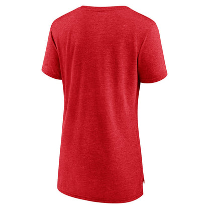 Tampa Bay Buccaneers Women's Vintage Arch Tri-Blend T-Shirt - Red outlet