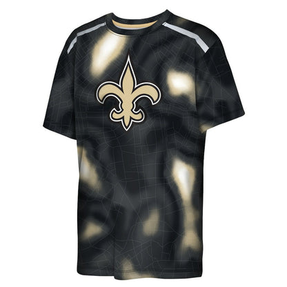 New Orleans Saints Outerstuff Youth End Zone Dri-Tek T-Shirt - Black outlet