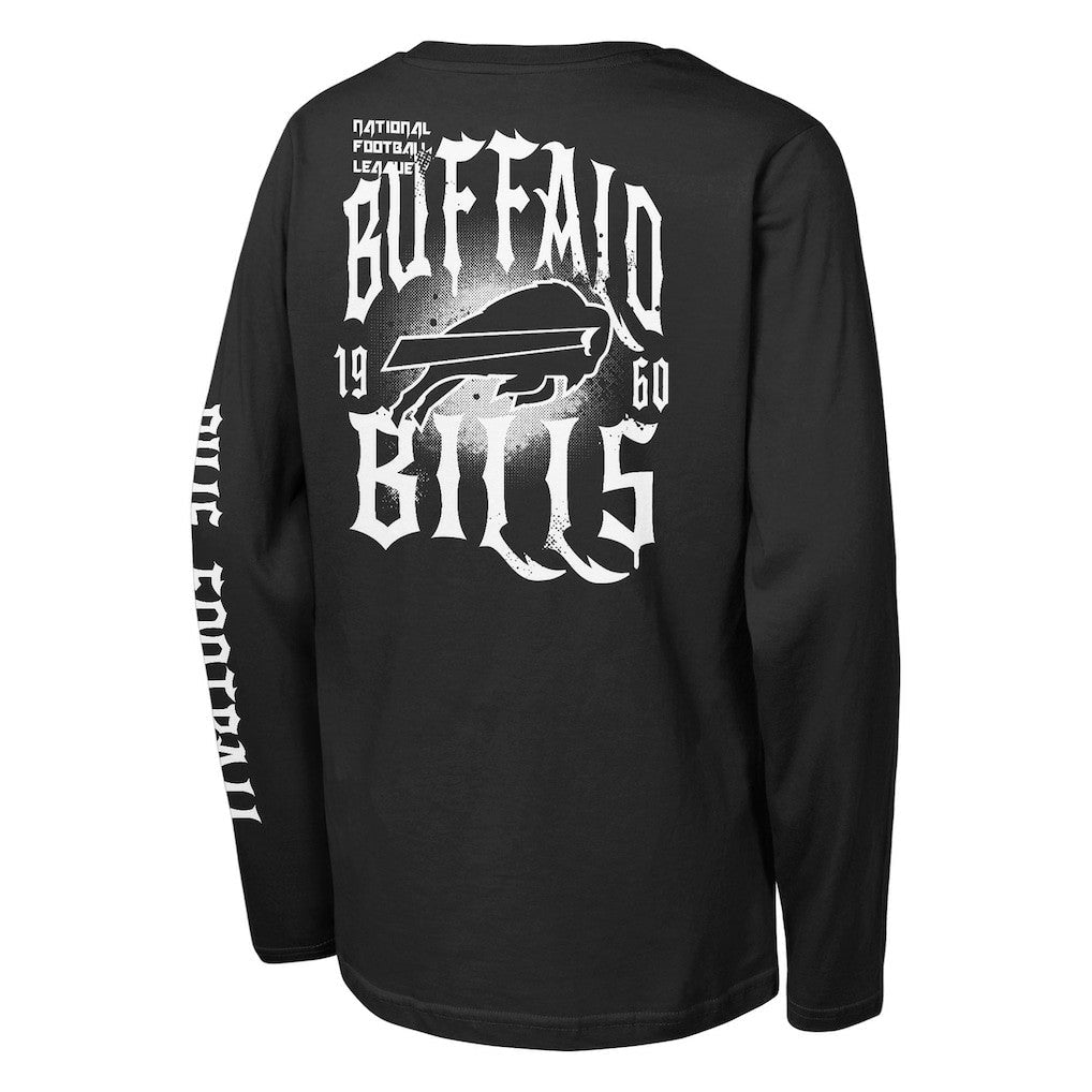 Buffalo Bills Outerstuff Youth Rumble Long Sleeve T-Shirt - Black cheap