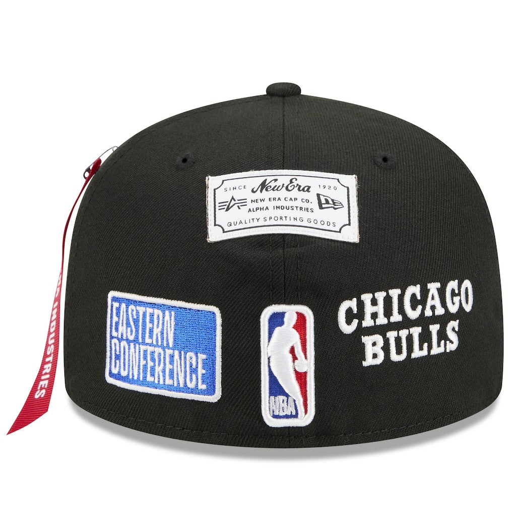 Chicago Bulls x Alpha Industries 59FIFTY Fitted Hat - Black | New Era online