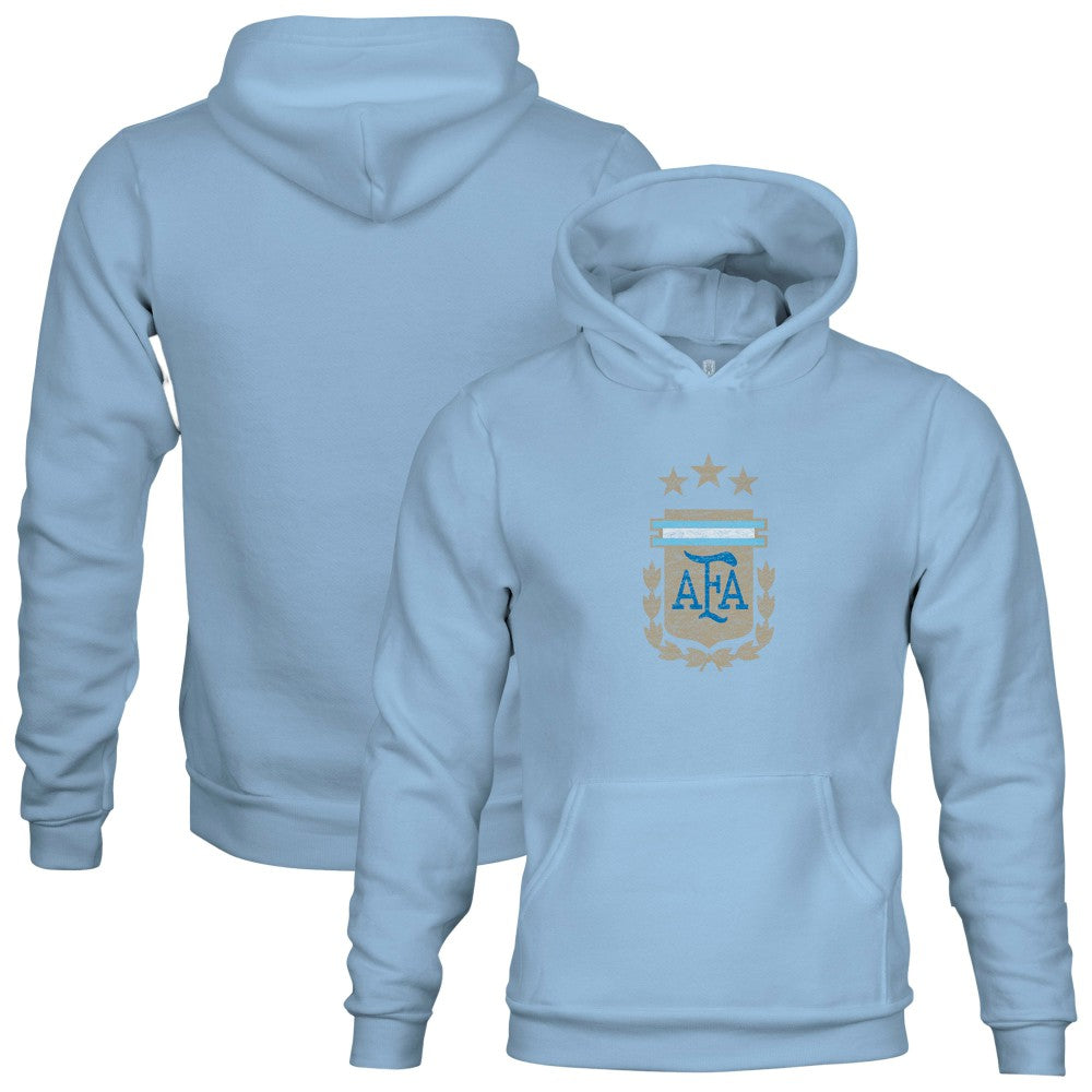 Argentina National Team 1863FC Youth Color Badge Fleece Pullover Hoodie - Blue online