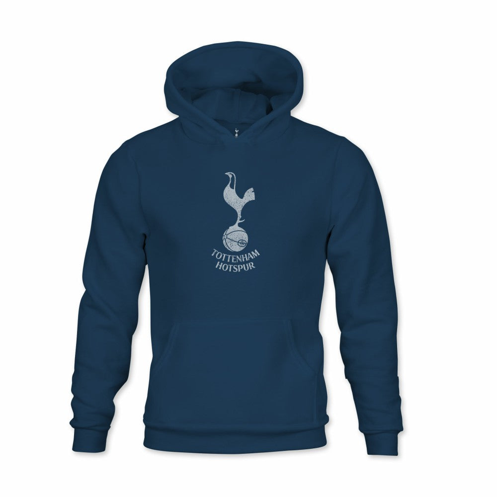 Tottenham Hotspur 1863FC Youth Mono Badge Fleece Pullover Hoodie - Blue for sale