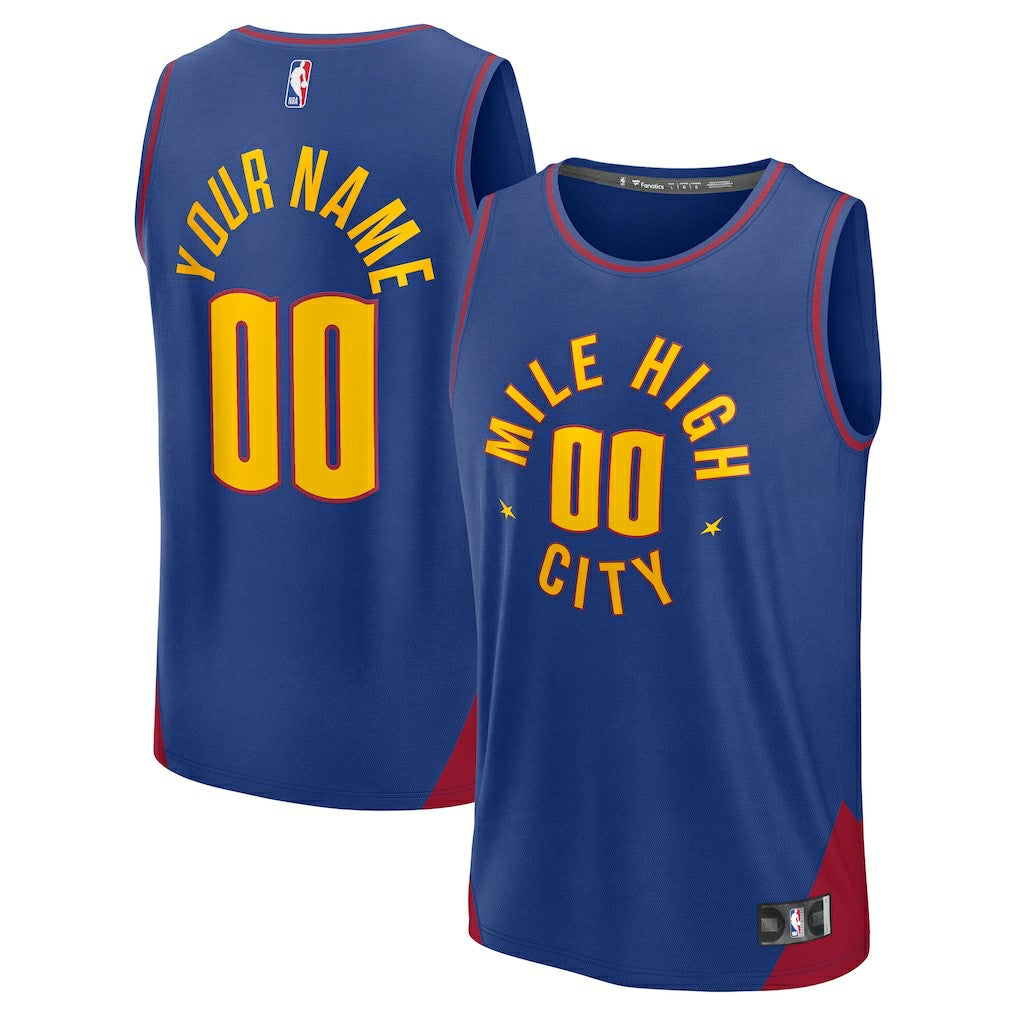 Denver Nuggets Fast Break Custom Jersey sale - Statement Editi- Blue | Fanatics discount