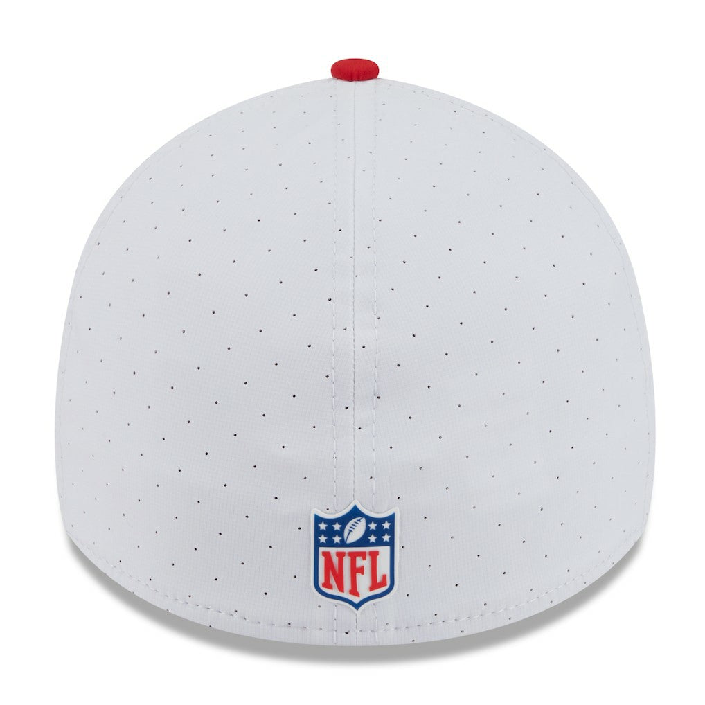 Buffalo Bills New Era 2025 NFL Training Camp Throwback Logo 39THIRTY Flex Hat - White/Red discount