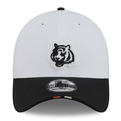 Cincinnati Bengals New Era 2025 NFL Training Camp 39THIRTY Flex Hat - White/Black sale