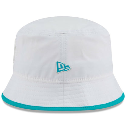 Miami Dolphins New Era 2025 NFL Training Camp Stretch Bucket Hat - White cheap