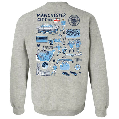 Manchester City Vive La Fete Women's Impressions Artwork Pullover Sweatshirt - Gray discount