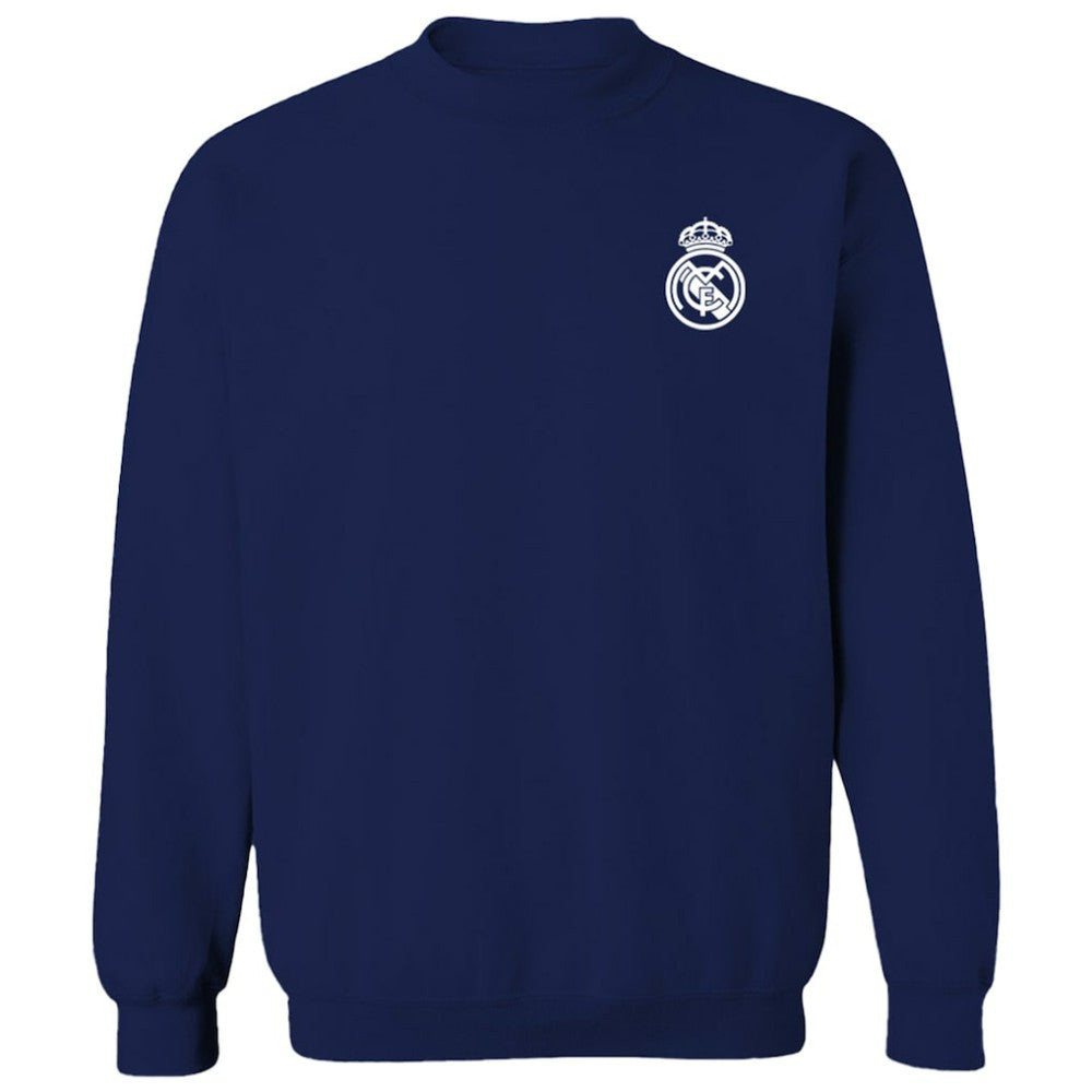 Real Madrid Vive La Fete Women's Impressions Artwork Pullover Sweatshirt - Navy outlet