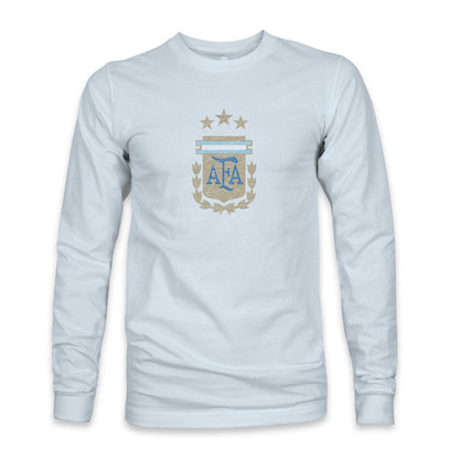Argentina National Team 1863FC Color Badge Long Sleeve T-Shirt - Light Blue on sale