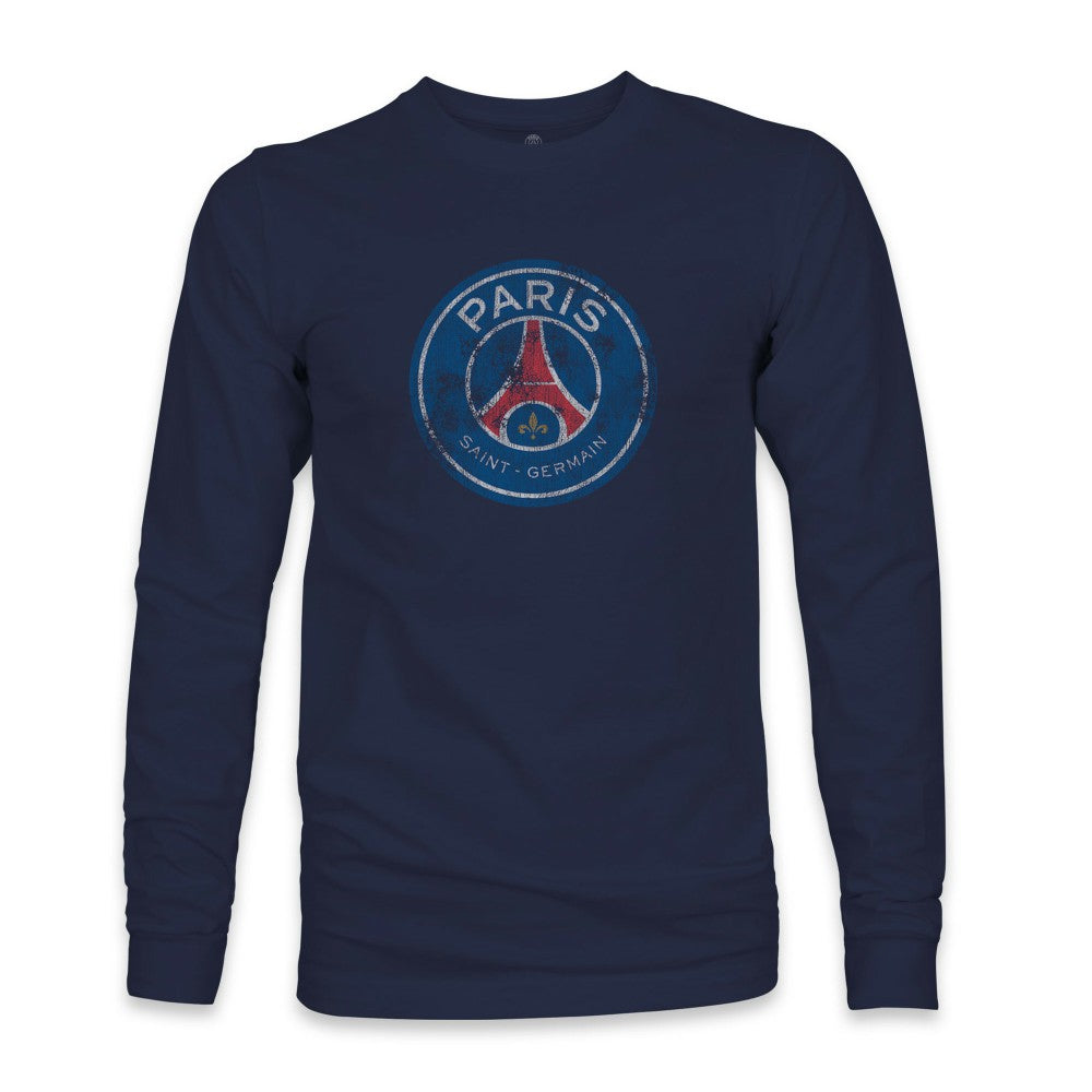 Paris Saint-Germain 1863FC Color Badge Long Sleeve T-Shirt - Navy online