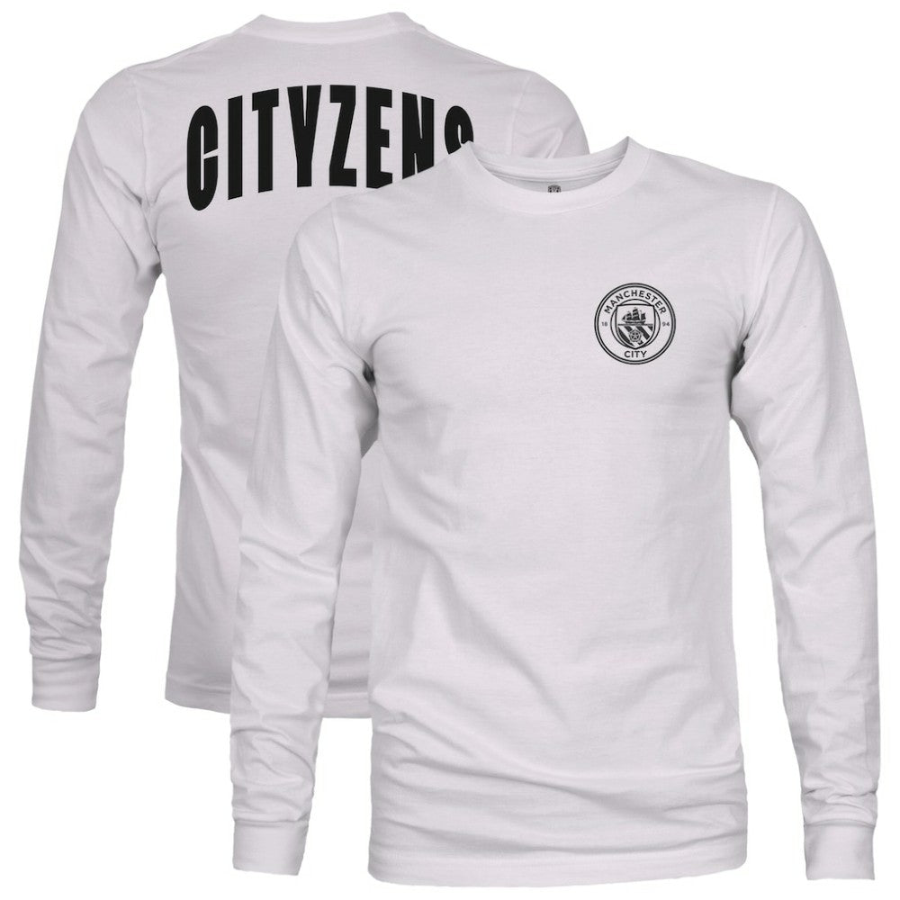 Manchester City 1863FC Back Team Arch Long Sleeve T-Shirt - Gray sale