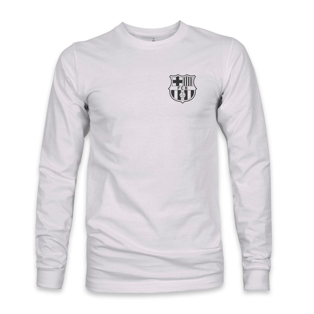 Barcelona 1863FC Back Team Arch Long Sleeve T-Shirt - Gray on sale