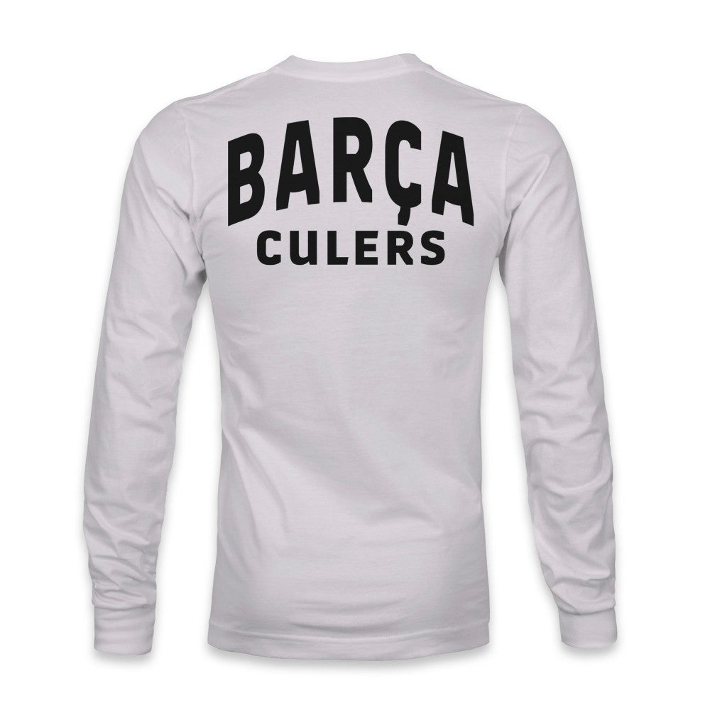 Barcelona 1863FC Back Team Arch Long Sleeve T-Shirt - Gray on sale