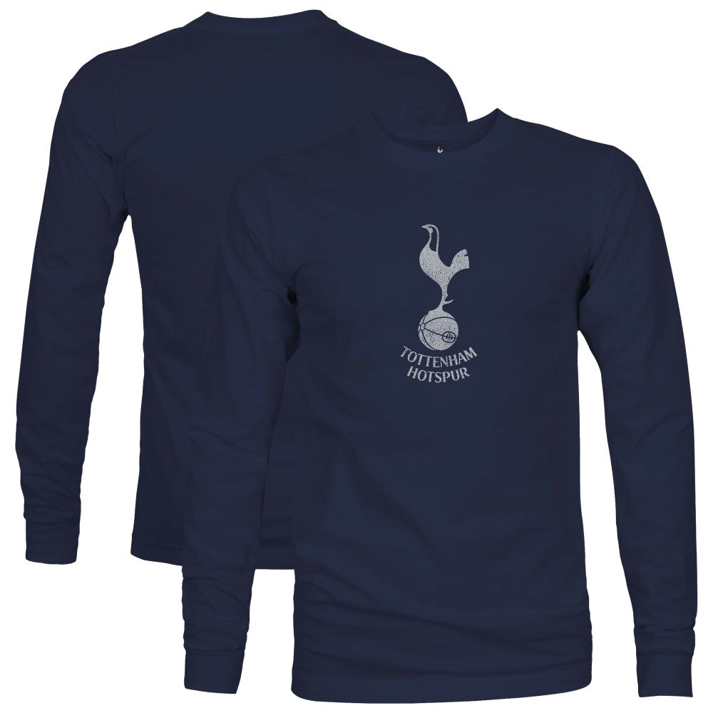 Tottenham Hotspur 1863FC Mono Badge Long Sleeve T-Shirt - Navy for sale