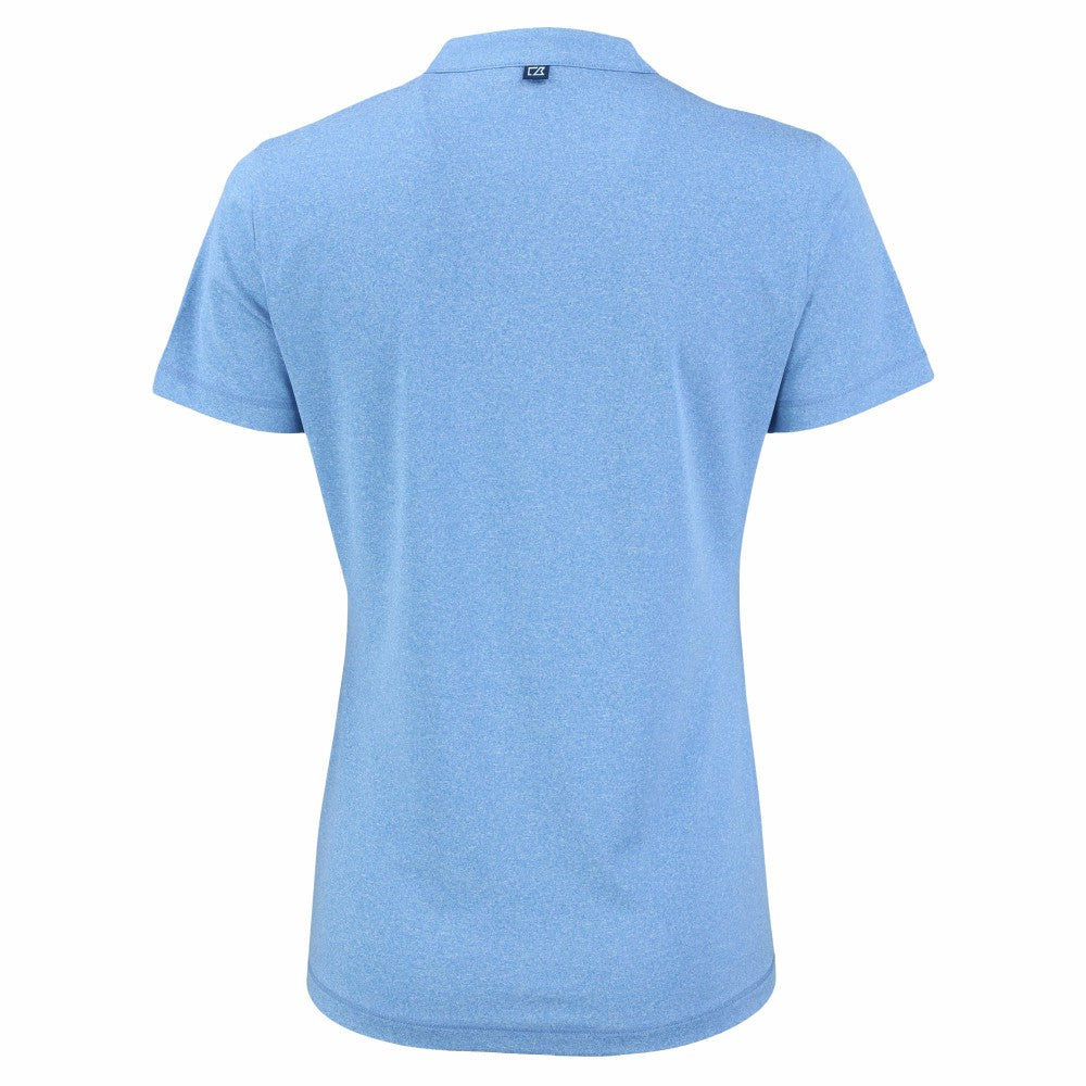 Milwaukee Brewers Cutter & Buck Forge Heathered Stretch Blade Top - Heather Powder Blue