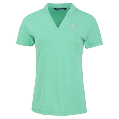 Chicago White Sox Cutter & Buck Forge Heathered Stretch Blade Top - Heather Mint