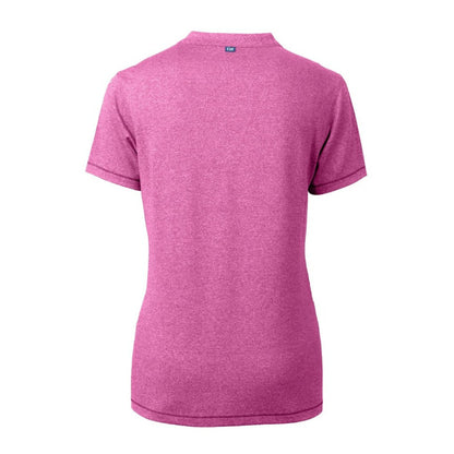 San Diego Padres Cutter & Buck Forge Heathered Stretch Blade Top - Light Pink