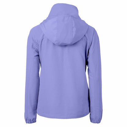New York Yankees Cutter & Buck Women's Charter Eco Recycled Full-Zip Jacket - Lavender