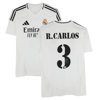 Roberto Carlos Real Madrid Autographed 2024-25 White Home Jersey - BAS | Fanatics online