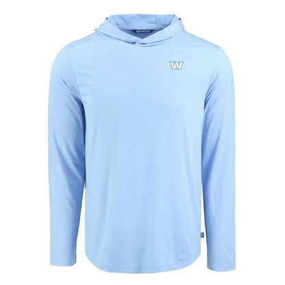 Washington Commanders Men's Cutter & Buck Coastline Epic Comfort Eco Recycled Men's Hooded Shirt - Powder Blue online