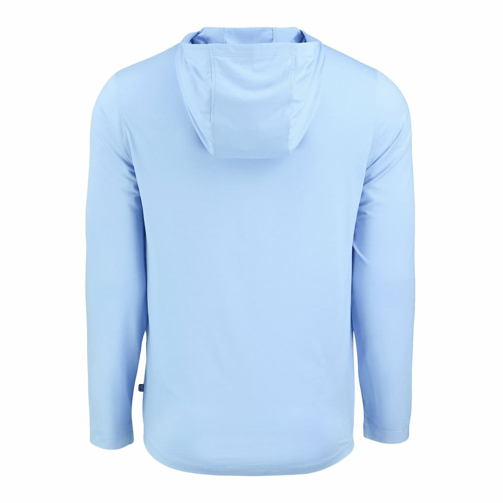 Minnesota Vikings Men's Cutter & Buck Coastline Epic Comfort Eco Recycled Men's Hooded Shirt - Powder Blue discount