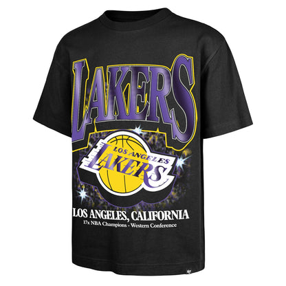 Los Angeles Lakers '47 Past Champs Collection Flashbulb Foundation T-Shirt - Black | 47 brand online