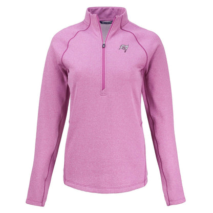 Tampa Bay Buccaneers Cutter & Buck Women's Peshastin Eco Fleece Recycled Half-Zip Top - Pink online