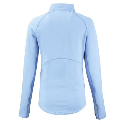 San Francisco 49ers Cutter & Buck Women's Peshastin Eco Fleece Recycled Half-Zip Top - Powder Blue outlet