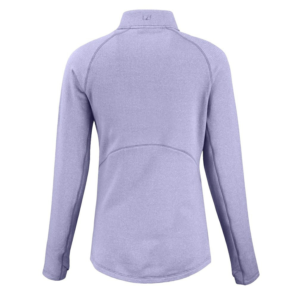 San Francisco 49ers Cutter & Buck Women's Peshastin Eco Fleece Recycled Half-Zip Top - Purple online