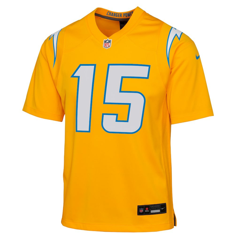 Ladd McConkey Los Angeles Chargers Youth Alternate Charger Power Game Player Jersey - Gold | Nike online