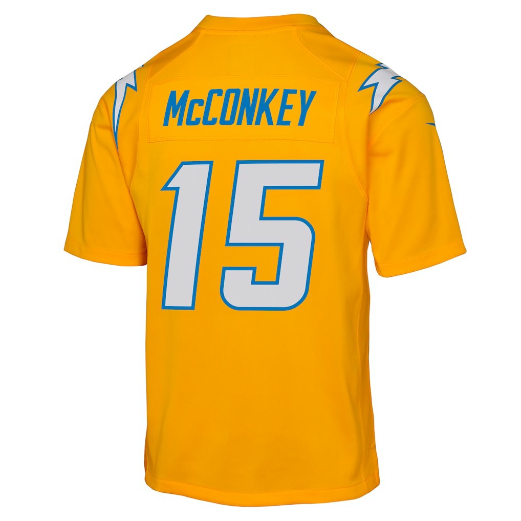 Ladd McConkey Los Angeles Chargers Youth Alternate Charger Power Game Player Jersey - Gold | Nike online