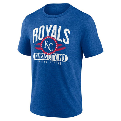 Kansas City Royals Badge of Honor Tri-Blend T-Shirt - Royal