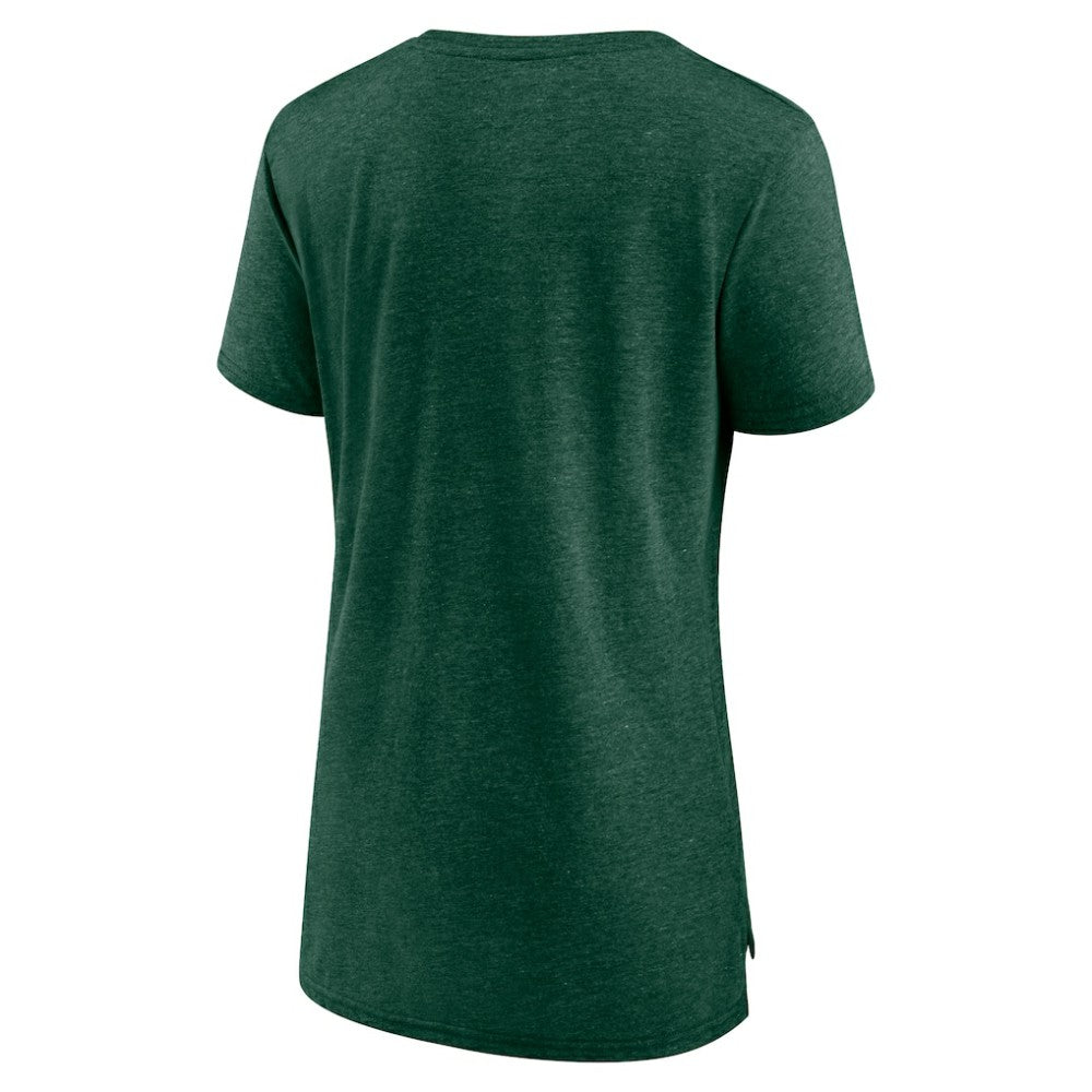 Athletics Women's Weathered Official Logo Tri-Blend T-Shirt - Green