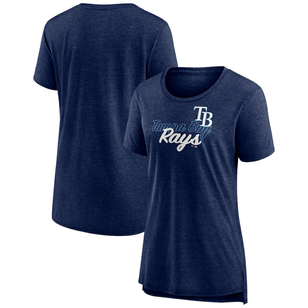 Tampa Bay Rays Women's Practice Time Tri-Blend T-Shirt - Navy