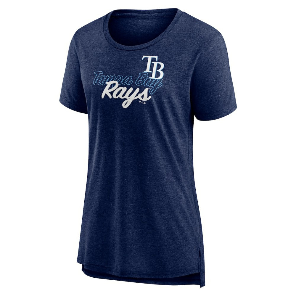 Tampa Bay Rays Women's Practice Time Tri-Blend T-Shirt - Navy