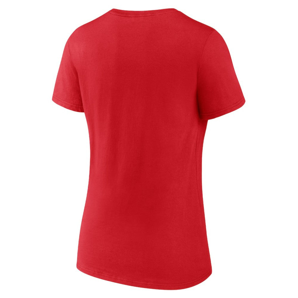 Washington Nationals Women's One And Only V-Neck T-Shirt - Red