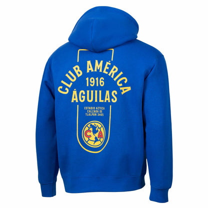 Club America Sport Design Sweden Youth Streetwear Relaxed Hoodie - Royal discount