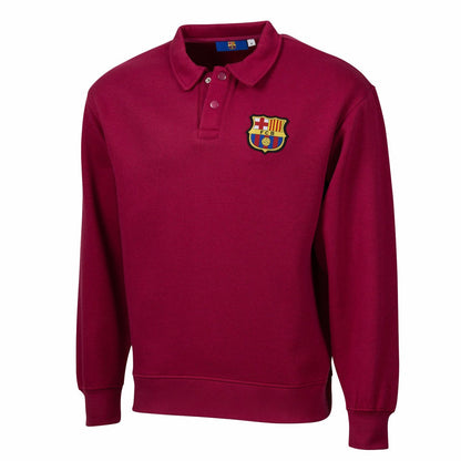 Barcelona Sport Design Sweden Retro Relaxed Fleece Sweatshirt - Red for sale