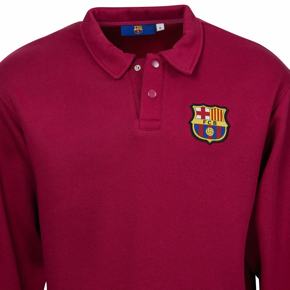 Barcelona Sport Design Sweden Retro Relaxed Fleece Sweatshirt - Red for sale
