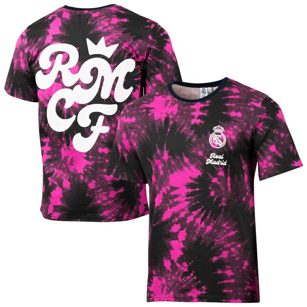 Real Madrid Sport Design Sweden Relaxed Time Out Tie-Dye T-Shirt - Black shop