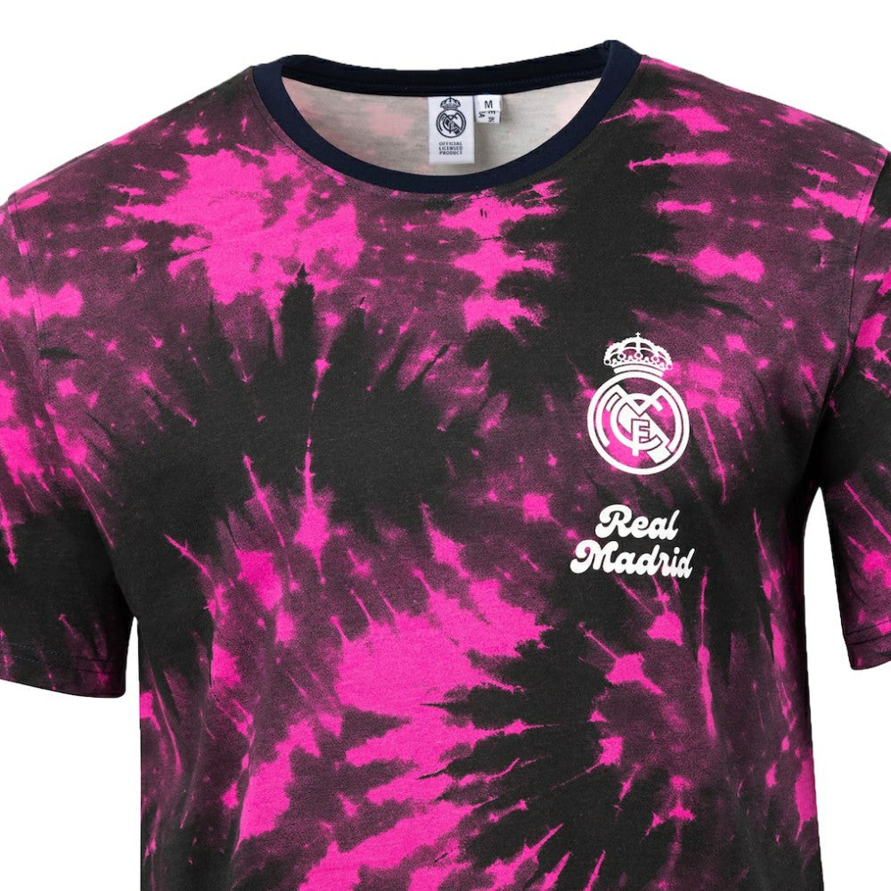 Real Madrid Sport Design Sweden Relaxed Time Out Tie-Dye T-Shirt - Black shop