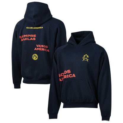 Club America Sport Design Sweden Overtime Oversized Raglan Hoodie - Navy shop