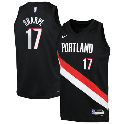 Shaedon Sharpe Portland Trail Blazers Youth Icon Edition Swingman Jersey - Black | Nike cheap