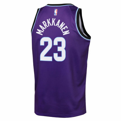 Lauri Markkanen Utah Jazz Youth Icon Edition Swingman Jersey - Purple | Nike outlet
