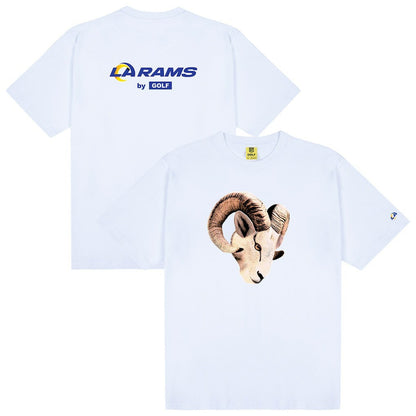 Los Angeles Rams GOLF WANG Cutout T-Shirt - White for sale